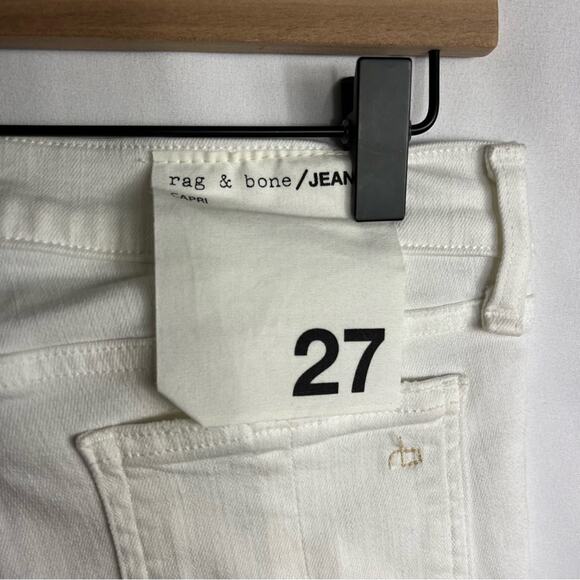 RAG & BONE Mid-Rise White Capri Jeans NWT in Size 27 - Picture 4 of 6